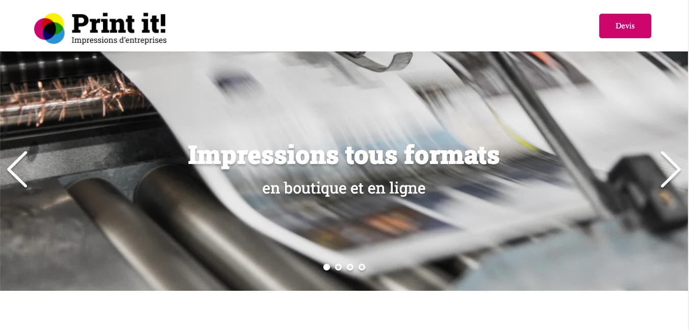 Site Web de Prin-it Site Web de Prin-it